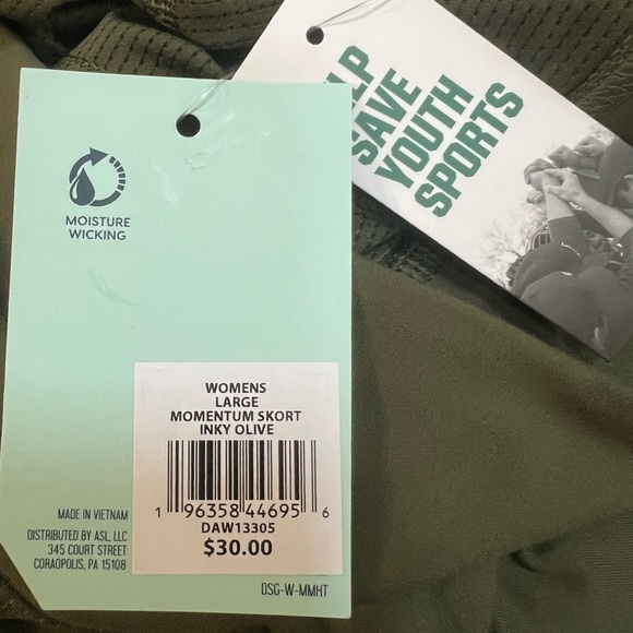 DSG Women’s Large Momentum Skort  Inky Olive - Picture 5 of 5